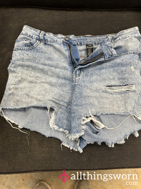 Stained Jean Shorts