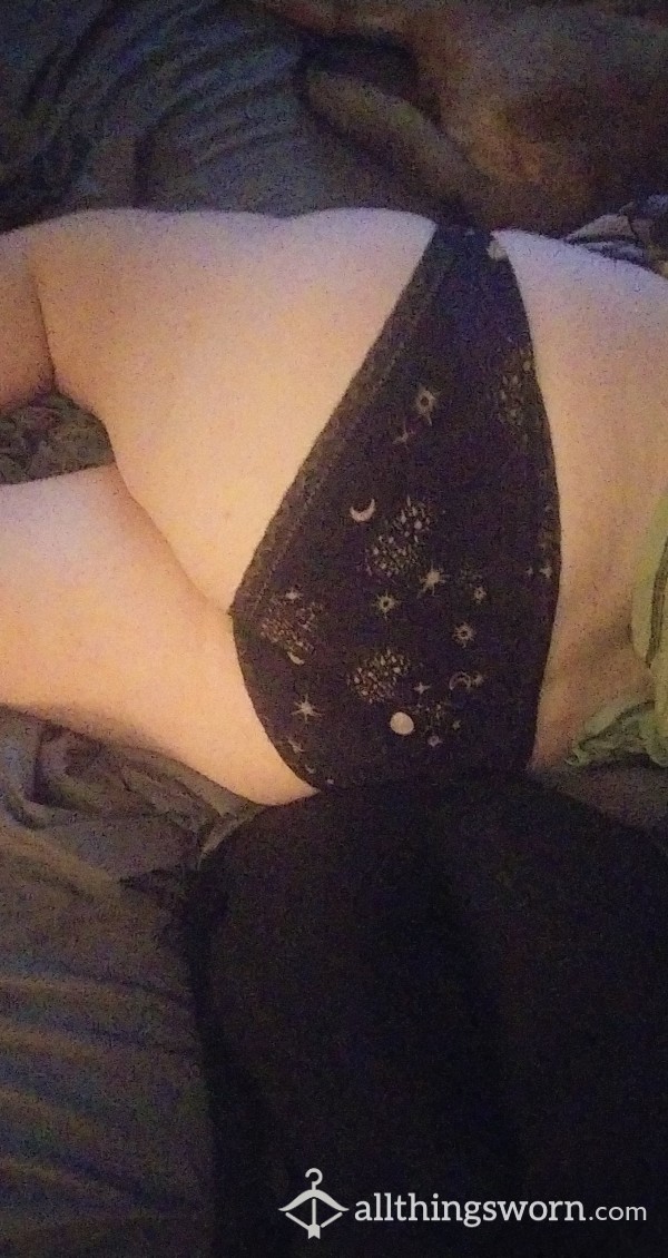 🌟 Star And Moon 🌙 Lace Lined Panties