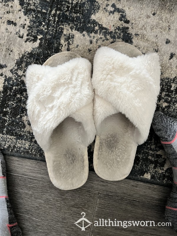 Stinky Fuzzy Slippers