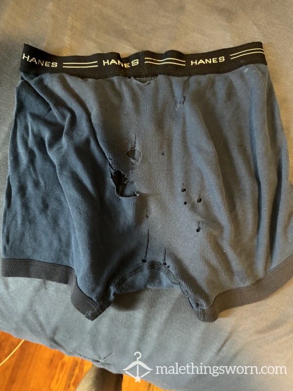 Stinky Heavily Used Hanes Boxer Briefs