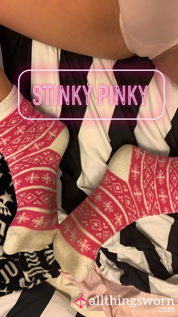 Socks Pink And White