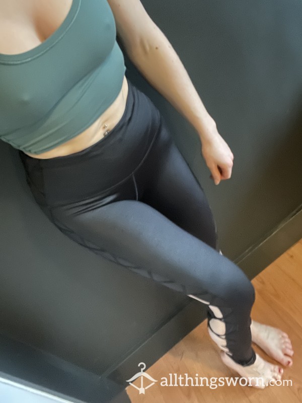 Strappy Black Leggings