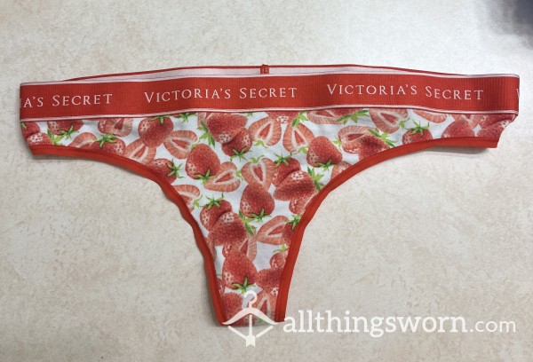 Strawberry Print Thong