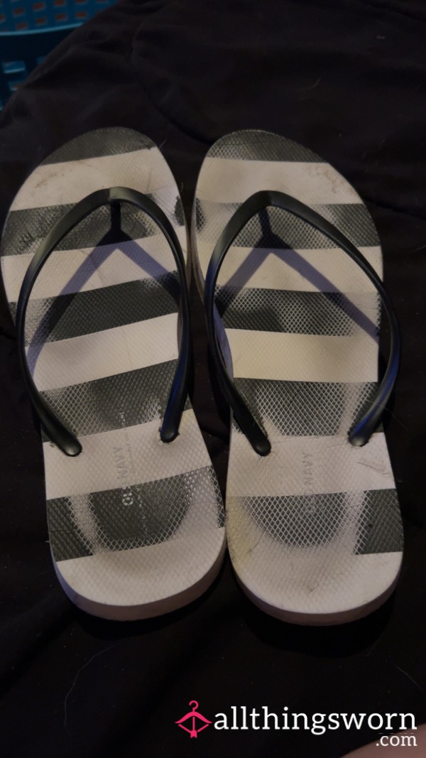 Stripe Flops Well Worn Old Navy And Continue To Wear