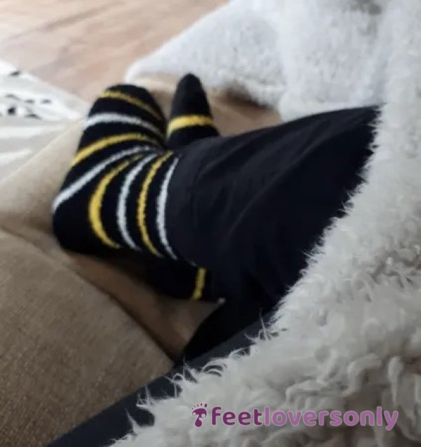 Striped Fluffy Socks