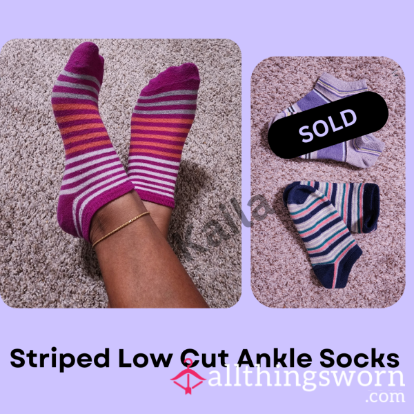 Striped Low Cut Ankle Socks