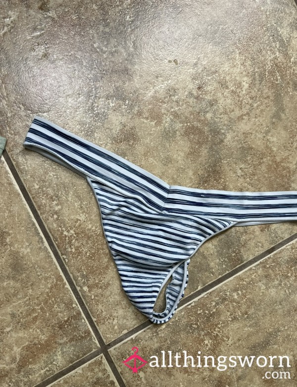 Striped Used Thong