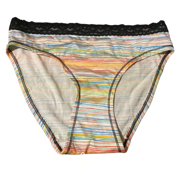 Stripy Silky Feel Panties