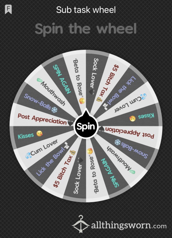 🖤Sub Task Wheel🖤