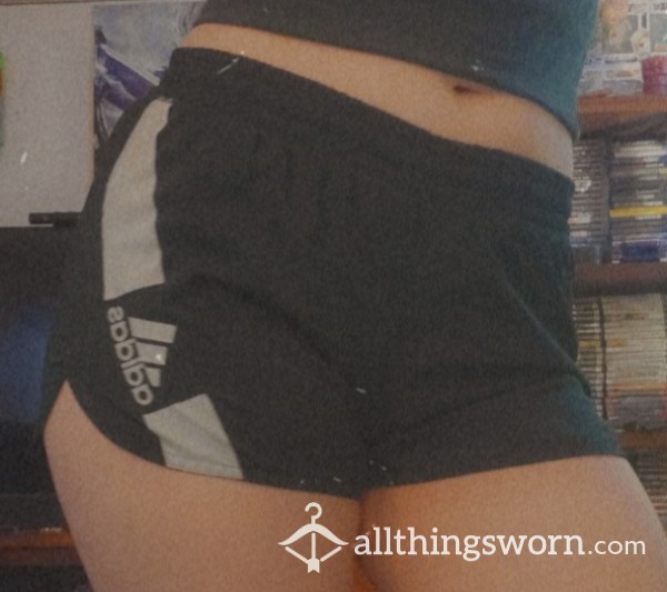 Super Cute Dark Green Adidas Shorts ~M~