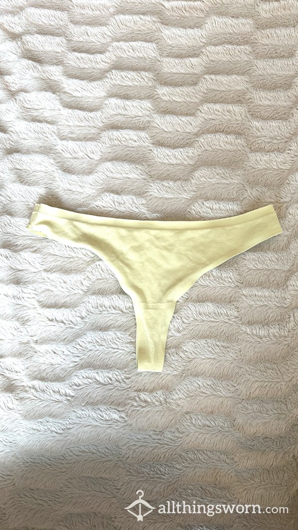 Super Soft Light Yellow Cotton Thong