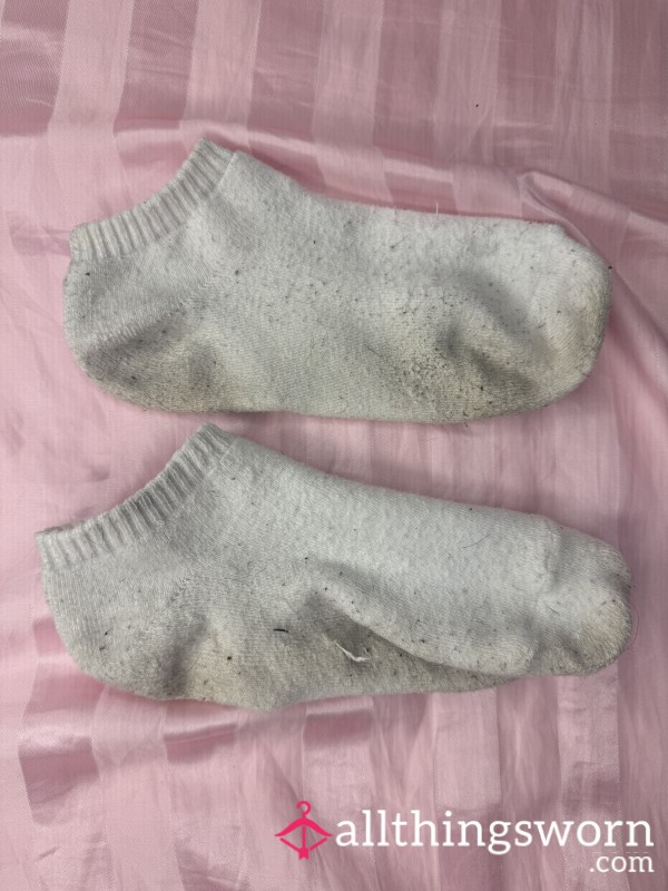 Super Stinky And Sweaty White Gym Socks