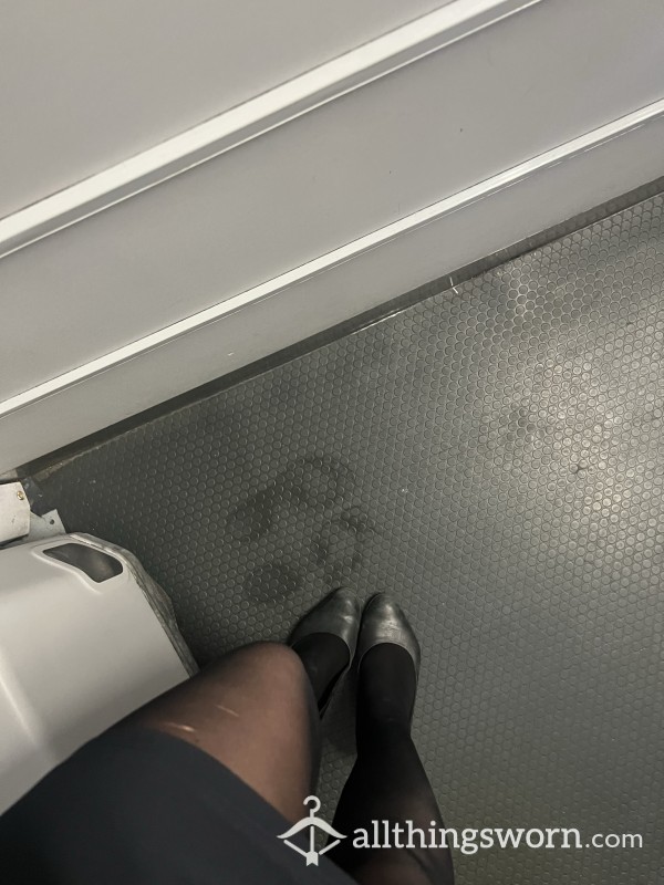 Sweaty Cabin Crew Heels And Tights