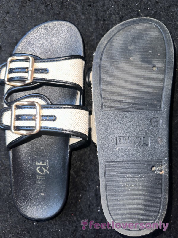 Super Well Worn Sandal Slides 😉