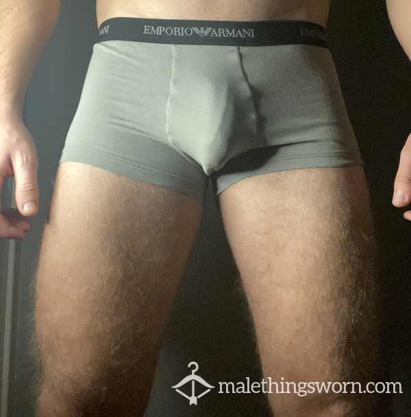 Super Worn Grey Armani Boxers