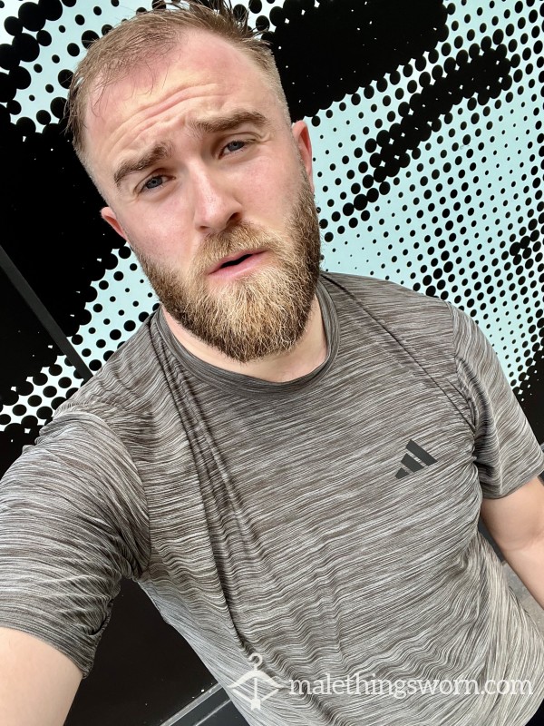 Sweat Soaked Smelly Adidas Gym Shirt