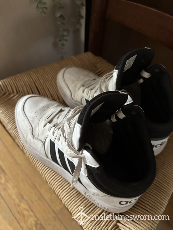 Sweaty Adidas Basketball Sneakers