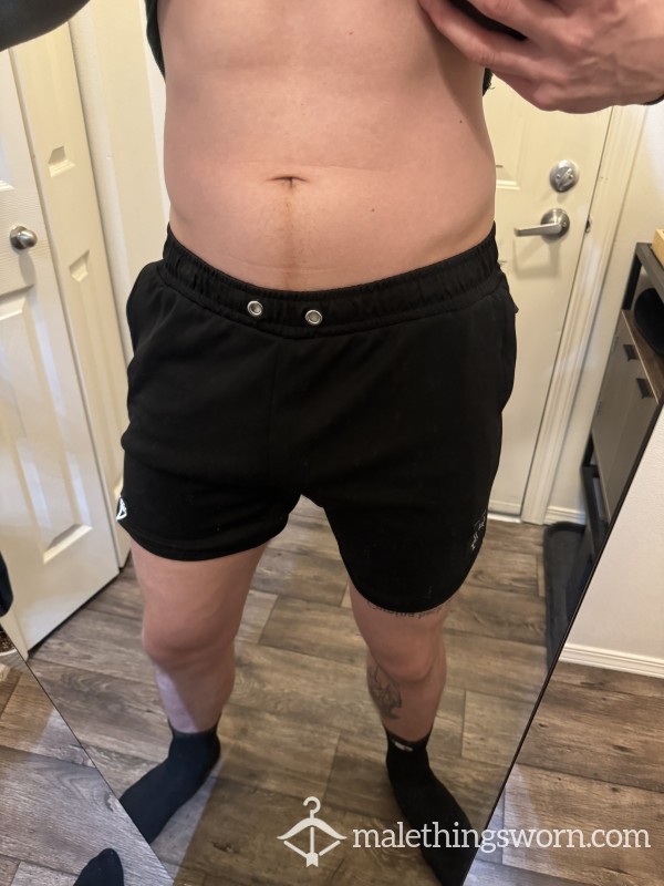 Well-Worn Sweaty Black Gym Shorts