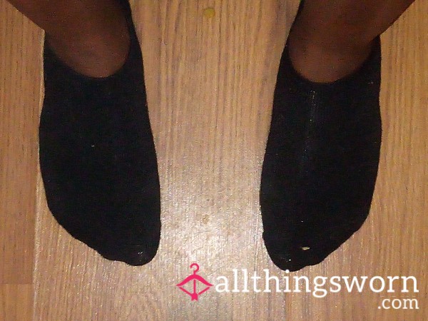 Sweaty Black Low Socks