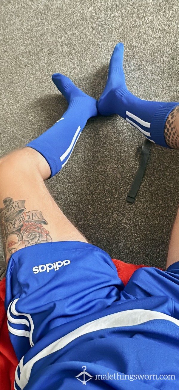 Sweaty Football Socks Blue