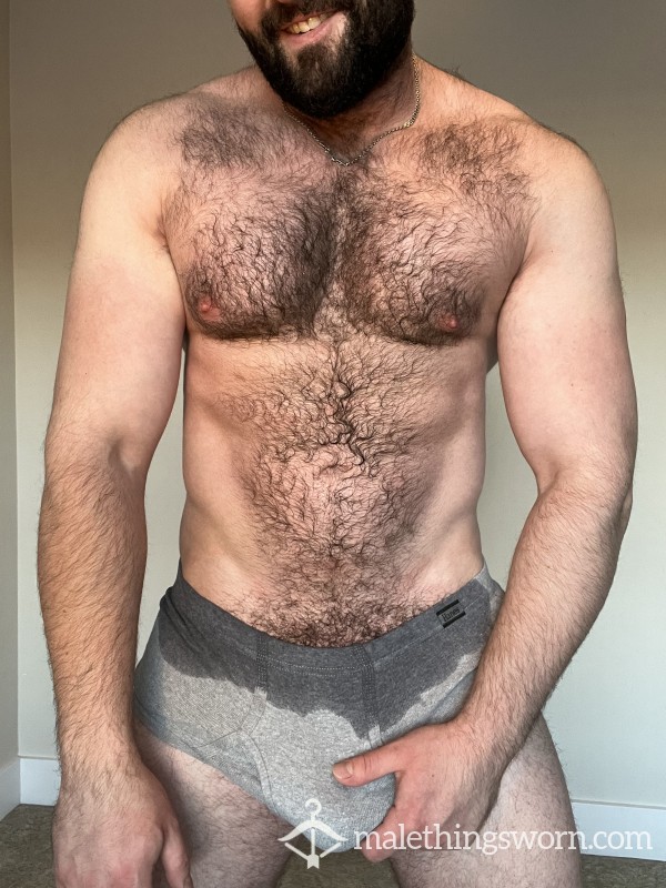 Sweaty Grey Briefs