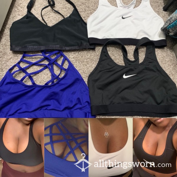 Sweaty Gym Bras - Nike + Under Armour