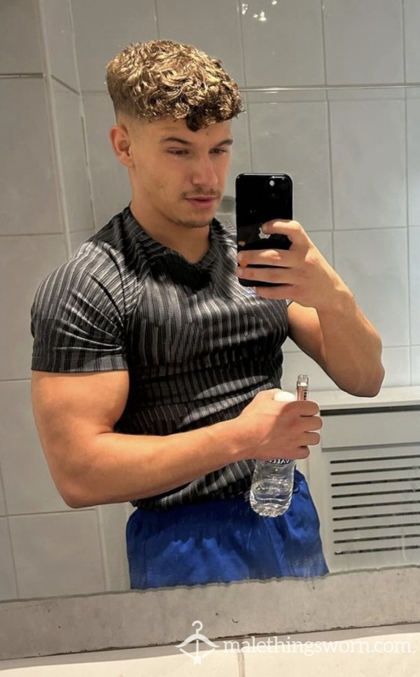 Sweaty Compression Gym Tee Worn By Me