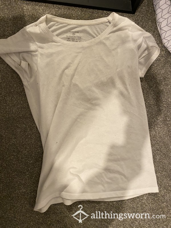 Sweaty Overnight White Top