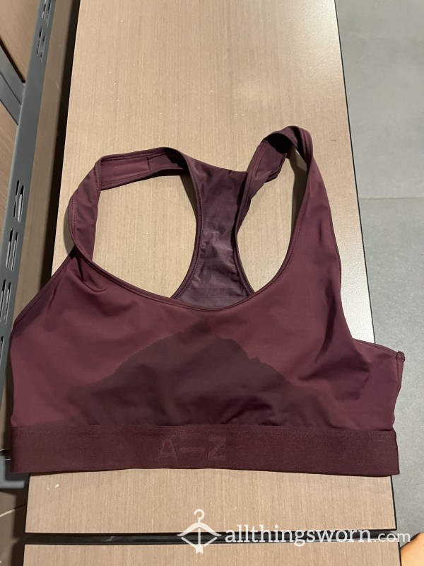 Sweaty, Purple Sports Bra