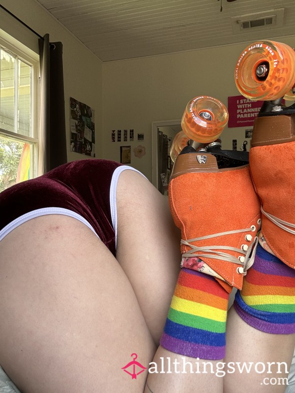 Sweaty Sk*ted-In Socks