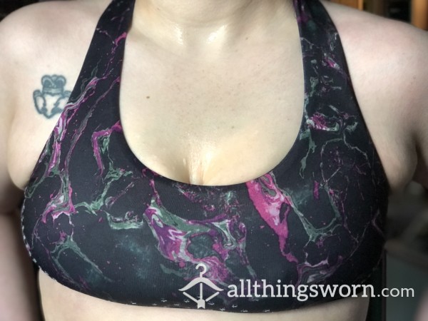 Sweaty Sports Bra - 5 Boob Pics - US Shipping Included