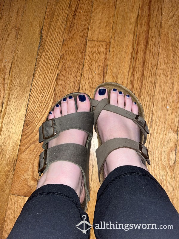 Sweaty, Worn Sandals