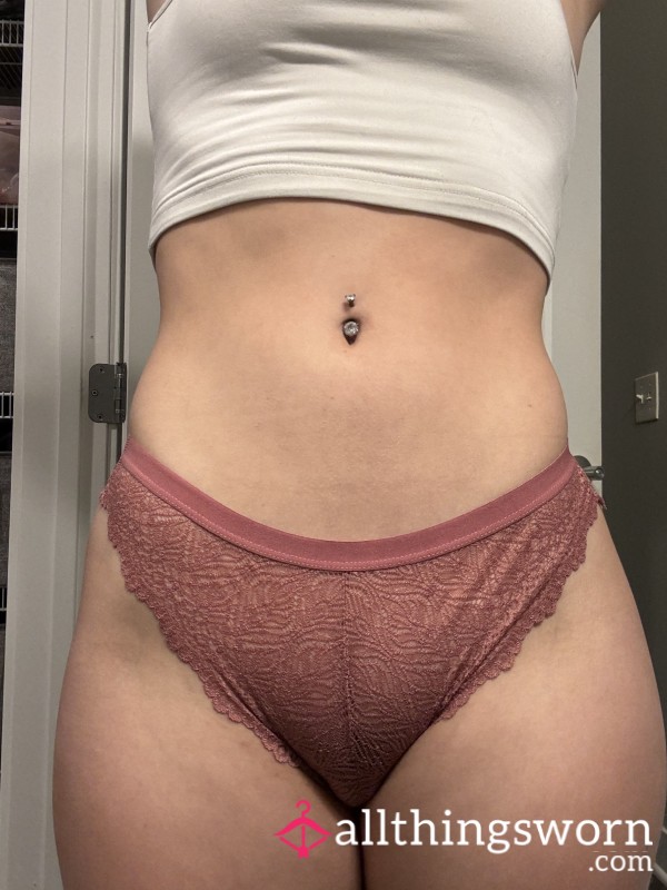 Sweet Rose Pink Lace Panties (S)