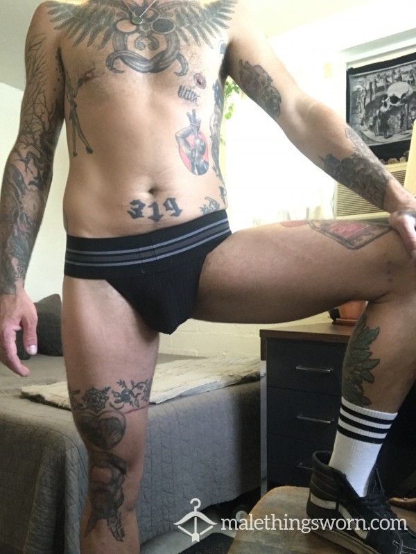 Tattooed C*ck With C*m Shots!