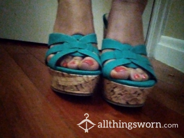 Teal Wedges