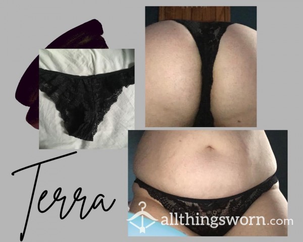 “Terra” Lace Black Cheekies