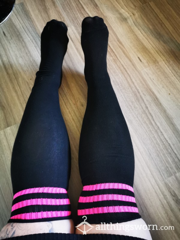 Thigh High Black Socks