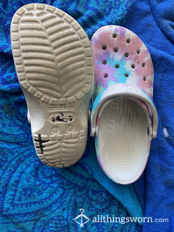 Tie Dye Crocs