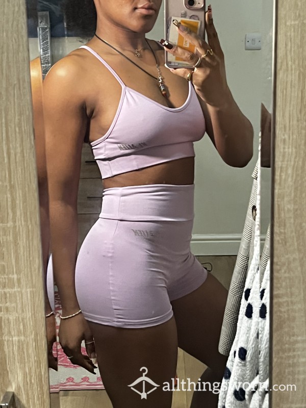 Tight Cute Lilac Set