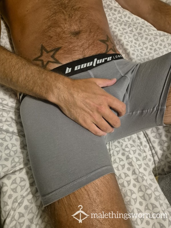 Tight Fitting Grey Boxer Trunks