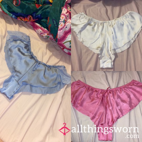 Tiny Satin Shorts!