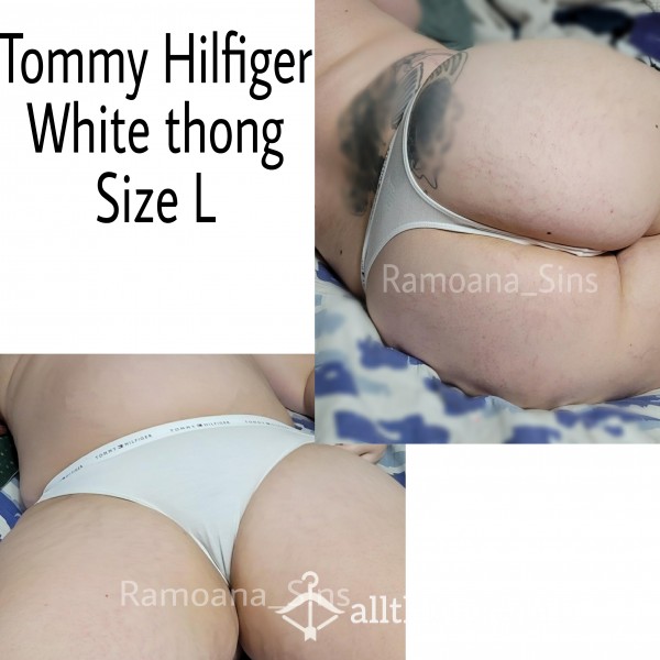 Tommy Hilfiger White Thong