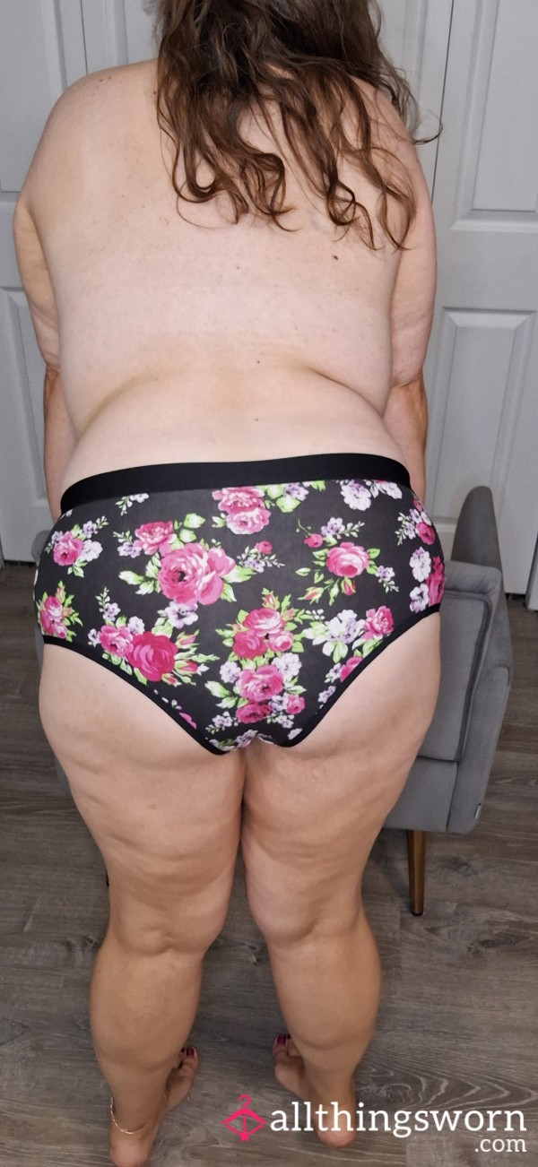 Flor*l Print Cheeky Panties 48hr Wear