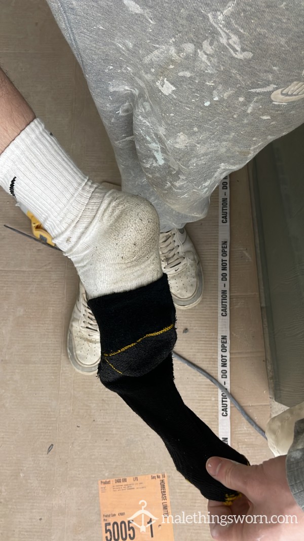 Tradie White Nike Socks