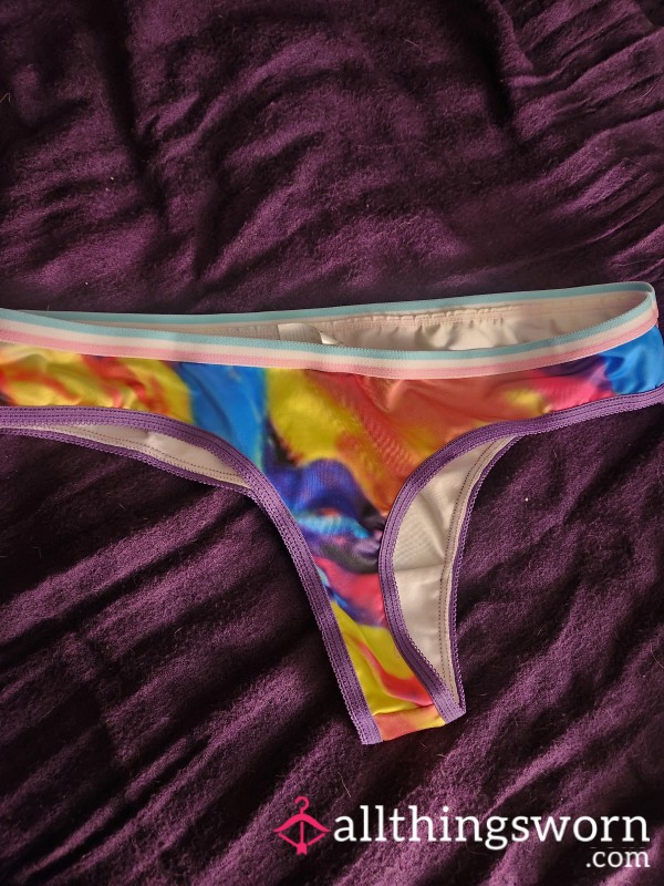 Trans Awareness Tie-Dye Adorable Cotton Thong