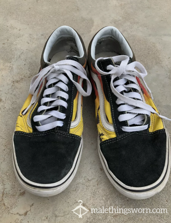 Trashed Flaming Vans