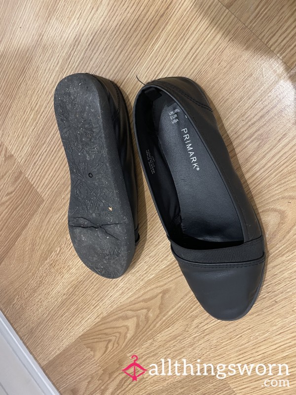 Trashed Primark Ballet Office Flats