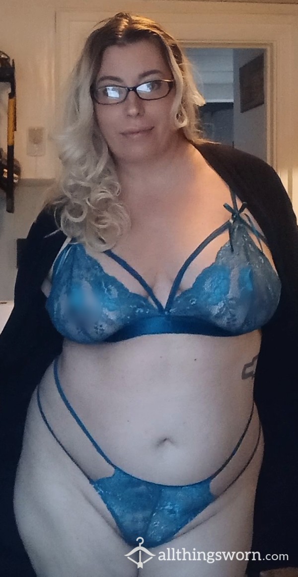 Turquoise Lace Lingerie