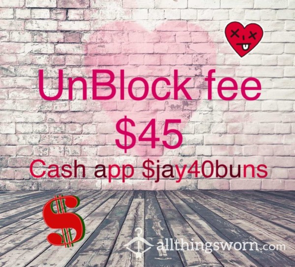 Unblock Fee