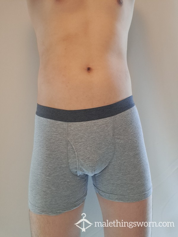 Uniqlo Grey Cotton Boxer